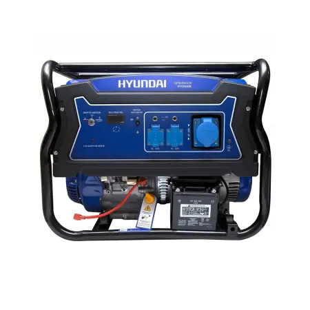 Generador Hyundai Gasolina 6/6,5 Kw/Kva P.eléctrica monofásico Abierto c/ruedas Generadores Electricos