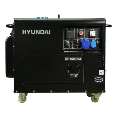Generador Hyundai Diesel 5/5,3 Kw/Kva Partida eléctrica monofásico Cerrado Generadores Electricos