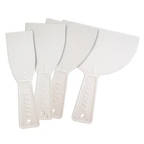 Set Espátulas Plásticas Lisas 2, 3, 4 y 6 pulgadas Herramientas manuales