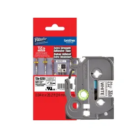 CINTA ADHESIVO DOBLE NEGRO SOBRE BLANCO 24MM Cintas Rotuladoras
