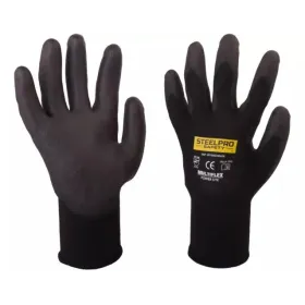 Guante Multiflex Poliéster Nitrilo Foam Talla L Steelpro Seguridad industrial