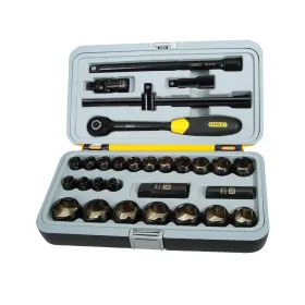 Juego de Dados Stanley FATMAX 94-662 Cromo con Chicharra