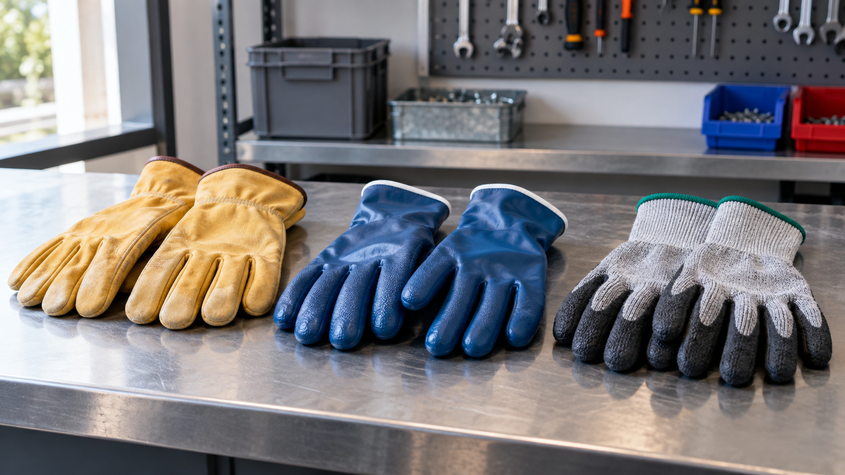 Cómo elegir guantes de trabajo según corte, químicos y temperatura